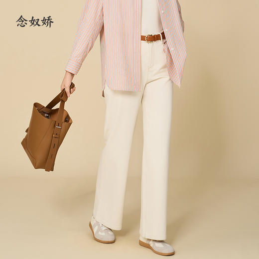 【商场同款】CNT5894 “ 奶油白直筒牛仔裤”  显瘦好搭配白色牛仔直筒裤 商品图5