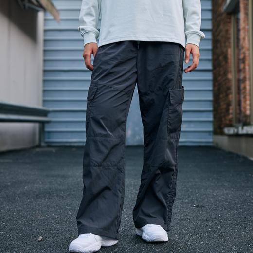 录士LUSHISI织线主题轻薄透气防泼水直筒长裤松紧绳大口袋多功能 商品图4