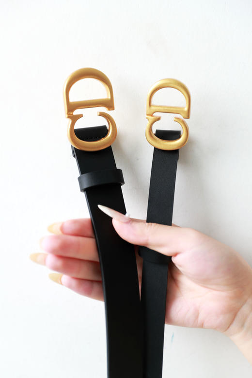 小牛皮+黄铜，自带仙女滤镜。好有气质の提花牛皮腰带皮带C080868 商品图1