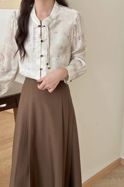 Le Malene 新中式晕染复古上衣衬衫 20938 商品图2