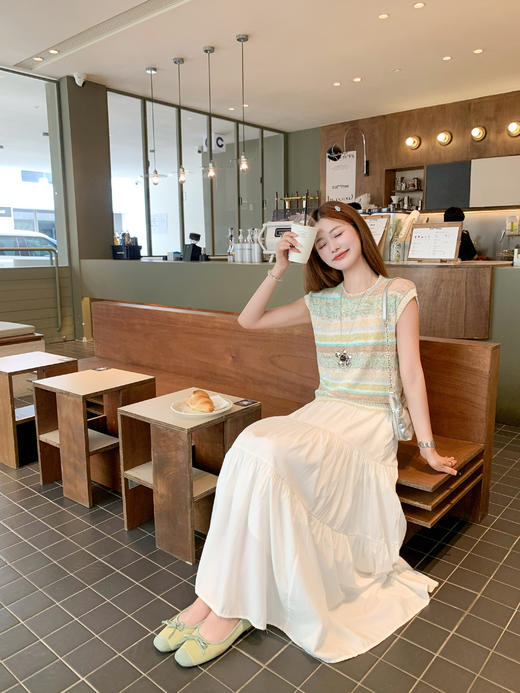 【129元任选2件】现货！宽松休闲风渐变条纹T 商品图10