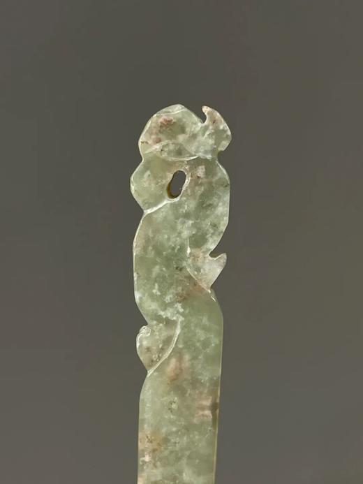 和田青白玉凤鸟钮发簪，顺丰包邮 商品图10