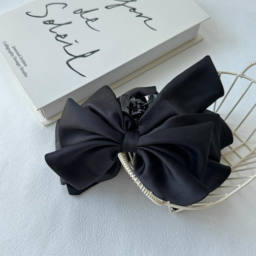韩系显发量蝴蝶结黑马尾抓夹纪念日百货门店同款164343499 商品图3
