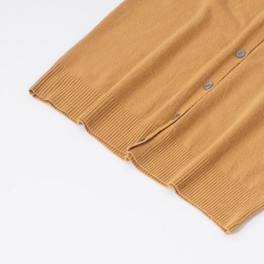 茧墨 亲肤绒简约百搭V领针织开衫 商品图5