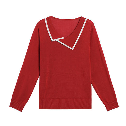 CC17-5310春秋薄款羊毛打底衫2025新款时髦时尚洋气女装宽松显瘦毛衣女好看 商品图4