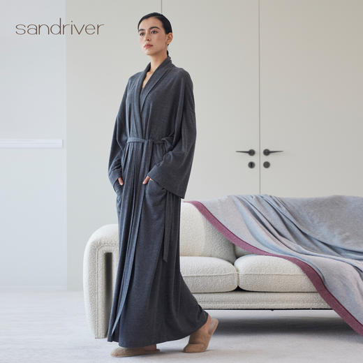 精纺羊绒睡袍  SJF97W036N 商品图2