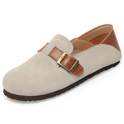 SYH98525秋季新款新国风女单皮鞋低跟休闲鞋乐福鞋SYH985加大码43 商品图4