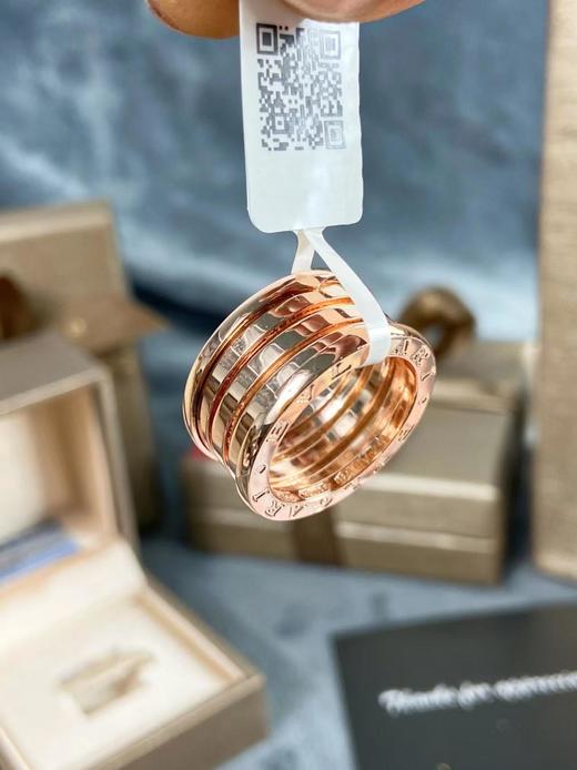 宝格丽玫瑰金宽版弹簧戒指（ZX*XYT） 商品图2