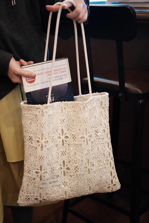 丹麦设计师品牌订单亮片全蕾丝钩花董洁同款包 商品图4