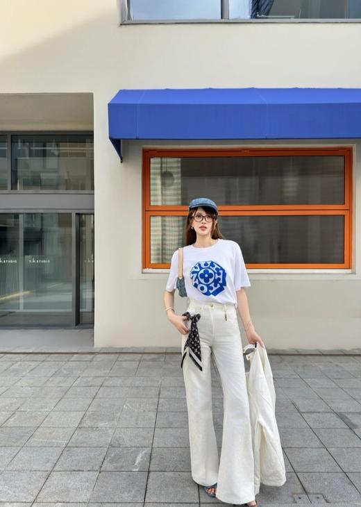 驴家  25ss联名Flower印花字母T恤 男女同款（DY） 商品图4