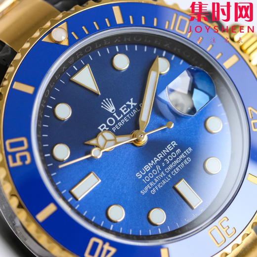 劳力士 BLAKEN 改装水鬼全黑 间金蓝水鬼黑武士 男士腕表 商品图3