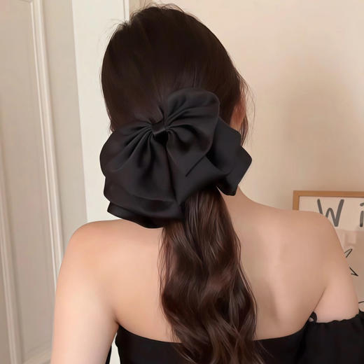 韩系显发量蝴蝶结黑马尾抓夹纪念日百货门店同款164343499 商品图0