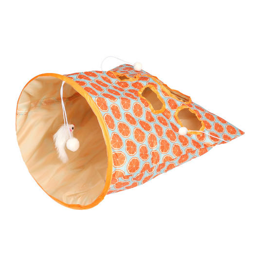 响纸猫隧道 可折叠猫钻口袋 通滚地龙通道 猫咪自嗨玩具逗猫解闷 商品图3