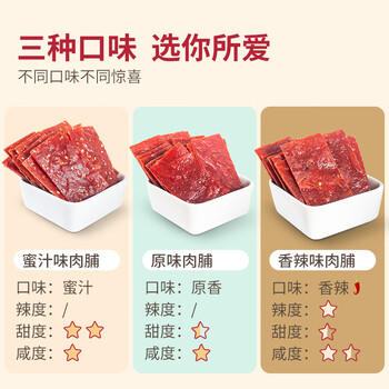 农香森 香辣靖江手撕肉脯500g肉食熟食即食网红小吃休闲办公解馋零食 /休闲食品 /肉类零食 /猪肉类 商品图2