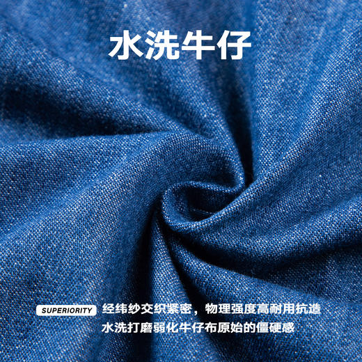 NPC潮牌不规则口袋设计翻领牛仔拉链夹克男短款秋季新款NP57DC09 商品图4