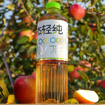 绿杰 发酵型苹果醋饮料1.25L 70%果汁0脂肪0蔗糖大容量装 聚会家庭装 /水饮冲调 /饮料 /果蔬汁/饮料 商品图4