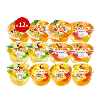 喜之郎霸气大碗果肉果冻200克x12杯4口味0脂肪休闲儿童零食大礼包下午茶 /休闲食品 /果冻/布丁 /果冻 商品图8