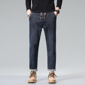 秋款上新！【直筒设计修饰身形，洋气宽松穿着舒适！】春秋新款 时尚青年男士休闲直筒牛仔裤 洋气百搭宽松长裤 棉男装-QB