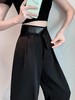 【季末断码清仓】2025魔术贴西装裤女夏薄款高腰垂感休闲直筒裤！ 商品缩略图0