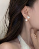 蒲公英双戴珍珠耳钉 商品缩略图0
