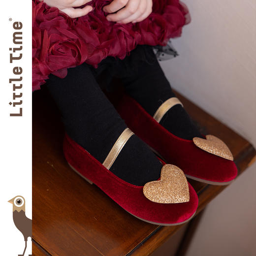 littletime女童皮鞋2025新款儿童洋气玛丽珍鞋女孩银色公主单鞋 商品图1