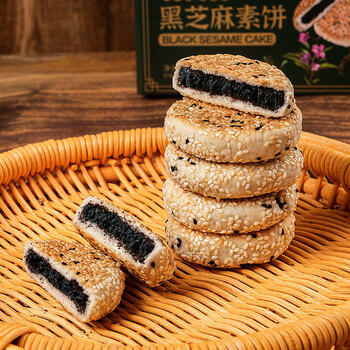 麦酥园 五黑芝麻饼干蛋糕点糖尿病人无糖精休闲零食品早餐面包孕妇450g /休闲食品 /中式糕点 /其他中式糕点 商品图2