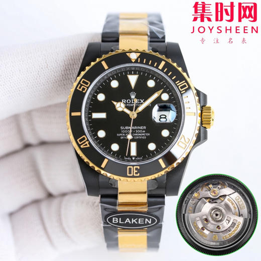 劳力士 BLAKEN 改装水鬼全黑 间金黑水鬼黑武士 男士腕表 商品图1