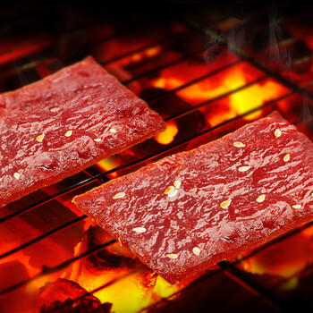 来伊份居司令白芝麻猪肉脯200g高蛋白手撕肉片肉干肉脯即食解馋休闲零食 /休闲食品 /肉类零食 /猪肉类 商品图1