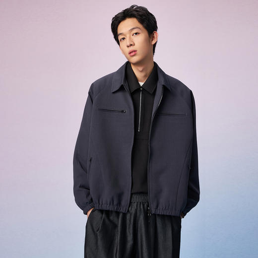 NPC潮牌拉链口袋翻领夹克男老钱机能风休闲秋季新款NP57TJ04 商品图2