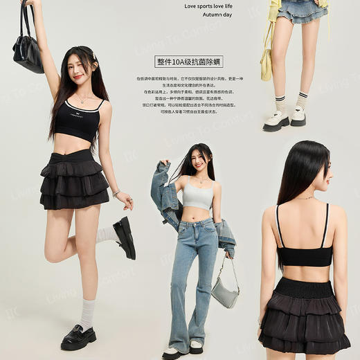 潮流蝴蝶结印花吊带美背纪念日百货门店同款164493884 商品图1