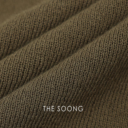 THESOONG 纯棉100%翻领polo衫上衣女短袖修身型套头亨利衫领HBMY7375 商品图6
