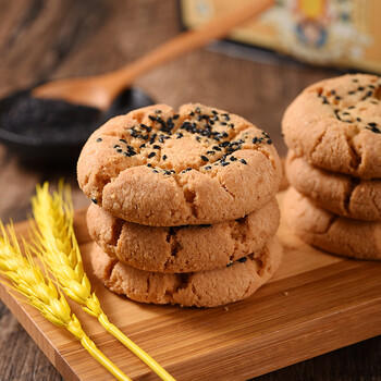 稻香村 原味黑芝麻桃酥800g整箱礼盒 传统糕点手工饼干曲奇零食团购送礼 /休闲食品 /中式糕点 /桃酥 商品图1