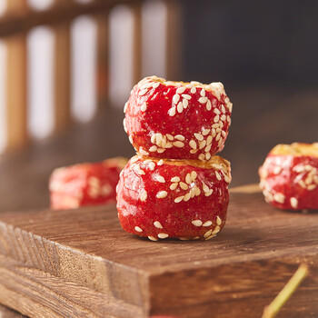 沂蒙公社冻干冰糖山楂球250g整颗空心无核山楂果干酥脆酸甜网红休闲零食 /休闲食品 /蜜饯果干 /山楂制品 商品图2