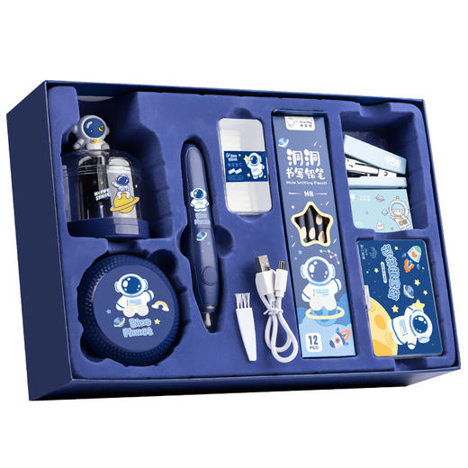 【老师推荐❗️文具礼盒套装】电动文具套装大礼盒，助力孩子高效学习，买就送配套礼袋，小学生学习用品，开学礼品学生奖励礼物小礼品L 商品图4
