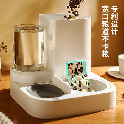 新款新品猫咪自动饮水喂食一体机自动猫狗两用自助猫粮盆狗粮喂水器 商品图1