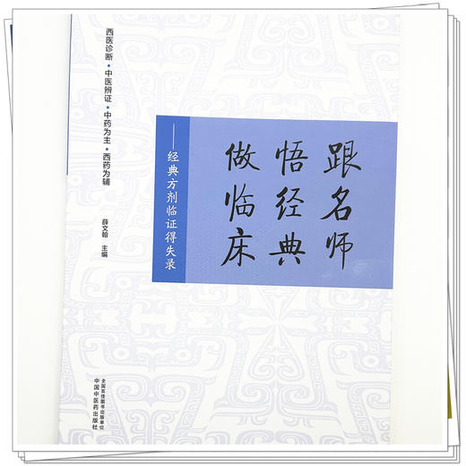 跟名师 悟经典 做临床:经典方剂临证得失录 薛文翰 主编 中国中医药出版社 西医诊断 中医辨证 中药为主 西药为辅 商品图3