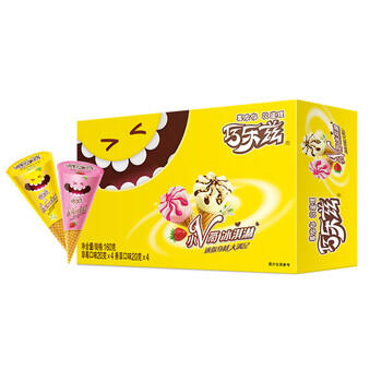 伊利巧乐兹MINI（香草+草莓）口味脆筒冰淇淋20克/支*8支 /水饮冲调 /冰淇淋 /脆筒冰淇淋 商品图2
