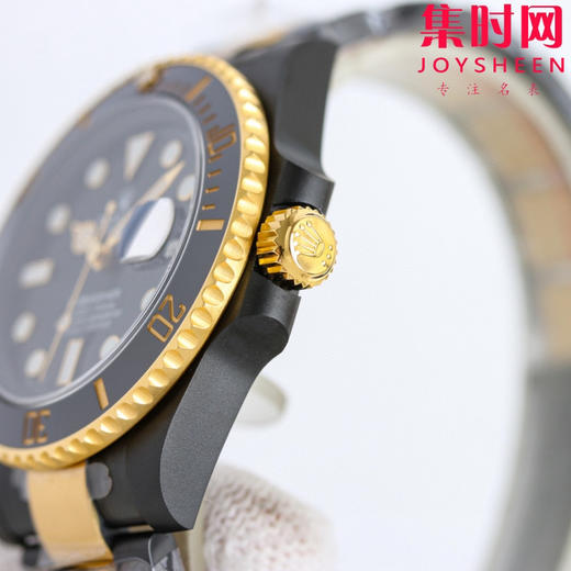 劳力士 BLAKEN 改装水鬼全黑 间金黑水鬼黑武士 男士腕表 商品图5