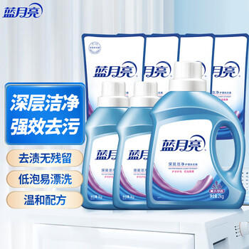 蓝月亮 深层洁净洗衣液 薰衣草香 2kg*1+1kg*2+500g*4袋 除螨 强效去污 /家庭清洁/纸品 /衣物清洁 /普通洗衣液 商品图3