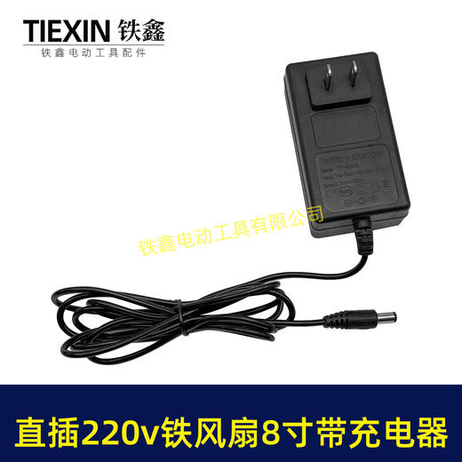 【货号05273】大艺款交直两用8寸铁风扇双功能电风扇220V电压可插21V电池 商品图6