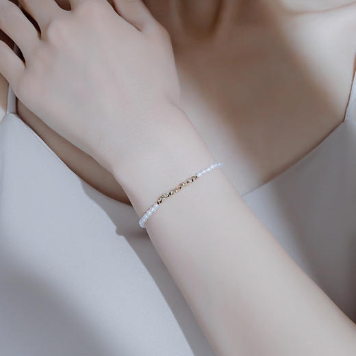 方糖系列  淡水珍珠手链3-3.5mm 商品图0