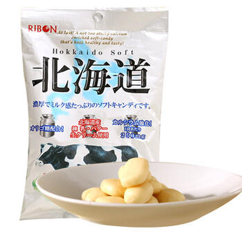 RIBON北海道奶糖105.8g糖果理本日本进口炼乳糖软糖儿童零食结婚喜糖 /休闲食品 /糖果 /奶糖 商品图1