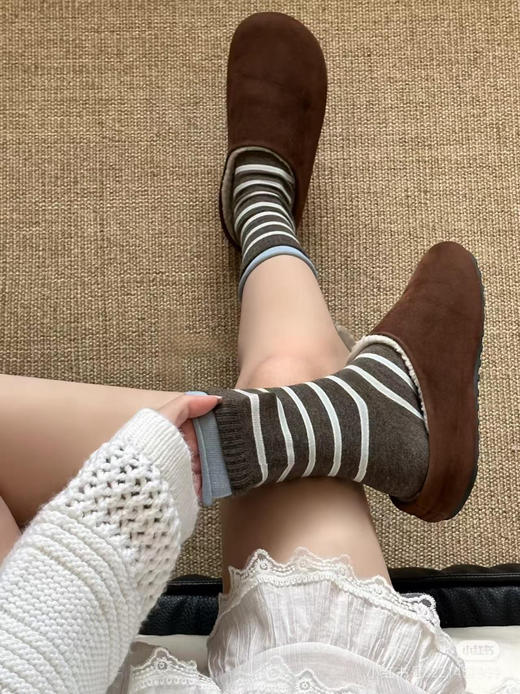 早秋条纹袜 商品图3