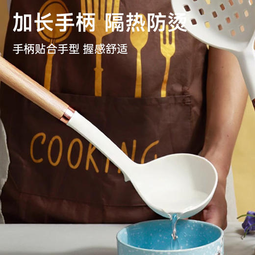 健康榉木硅胶锅铲 商品图3