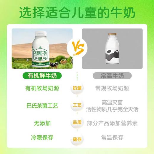 圣牧有机低温鲜牛奶早餐牛奶巴氏杀菌牛奶孕妇儿童牛奶240克*8瓶 商品图4