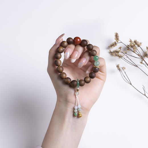 xy0507沉香+南红非洲翠好运纳福手串 商品图9