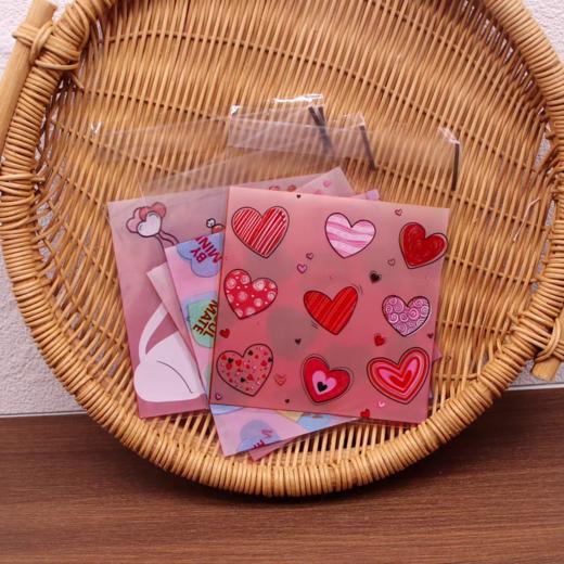 10*10cm 花样小袋自粘袋 约100个 多款可选 饼干蛋糕月饼蛋黄酥塑料包装袋 商品图2