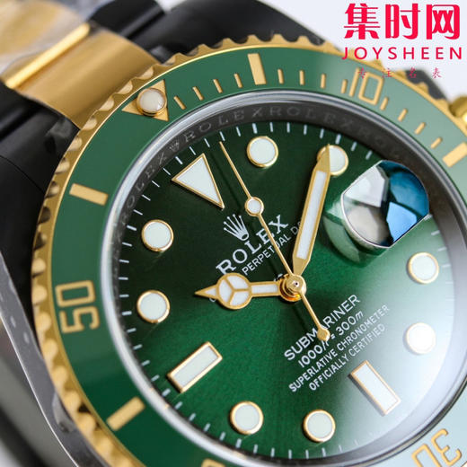 劳力士 BLAKEN 改装水鬼全黑 间金绿水鬼黑武士 男士腕表 商品图3