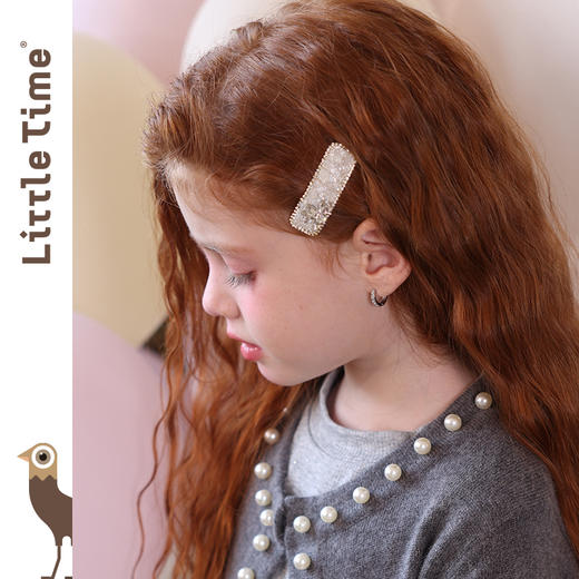 littletime女童发夹2025新款儿童洋气发饰女孩侧边夹刘海夹发卡 商品图3