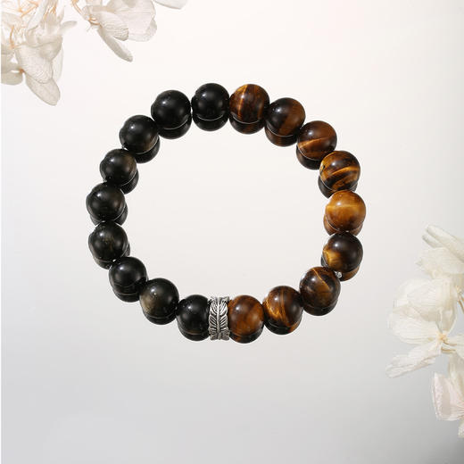 乘风2025×ISME聚财聚运天然虎眼石金曜石手串明星王*博同款星耀时尚轻奢手链送男友 商品图3